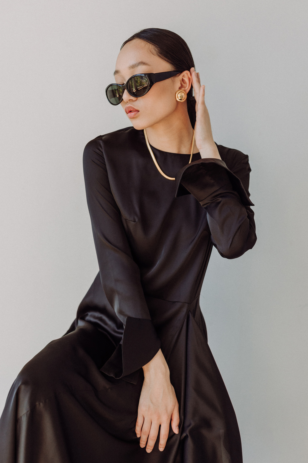 Woman with Sunglasses On